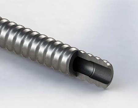 Thanh neo rỗng tự khoan T40 40mm 3m 4m 40Cr 660KN